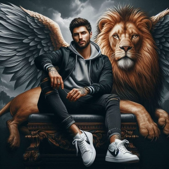 Transform into a Regal Fantasy King with Angel Wings