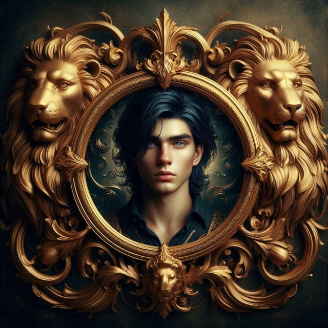 Transform Your Face into Royal Art with a Golden Frame