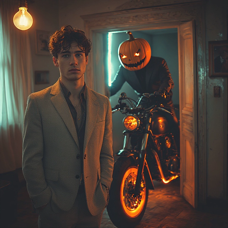 Transform Your Look with Eerie Neon and Pumpkin Thrills