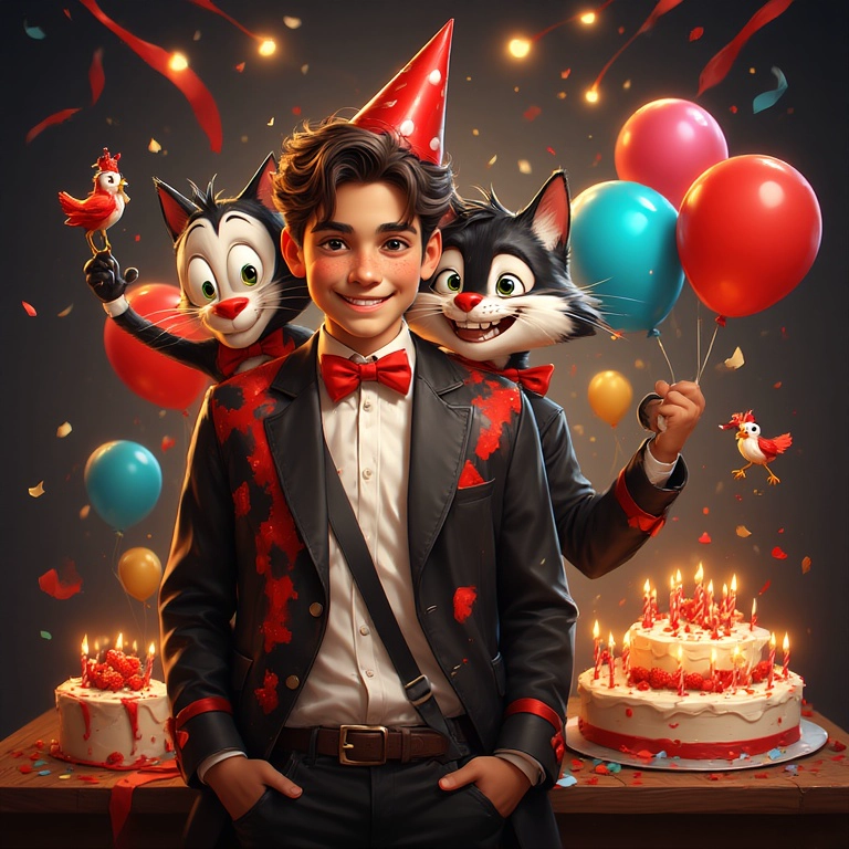 Celebrate with Laughter: Swap Faces in a Festive Birthday Scene