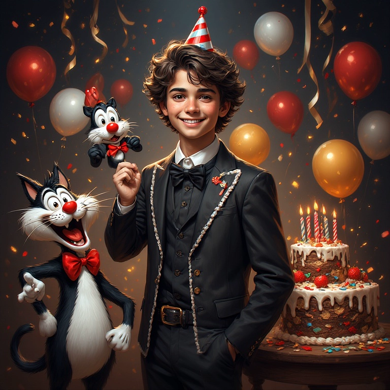 Celebrate with Sylvester Swap Your Face into the Festive Fun