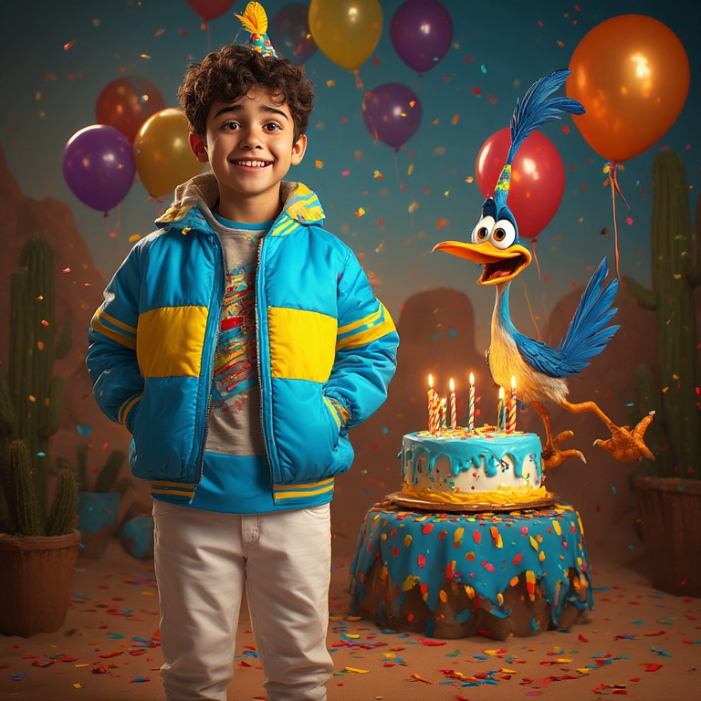 Unleash the Fun with Road Runner Birthday Face Swap