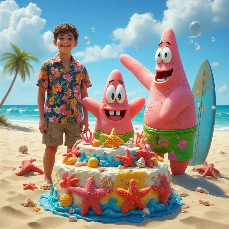 Dive into a Spongebob Beach Bash with Face Swapping Magic