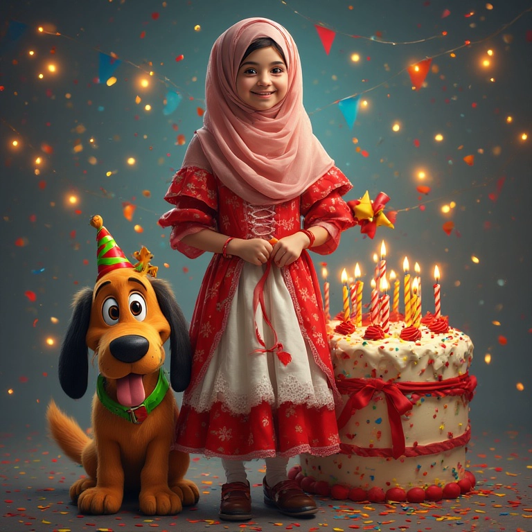 Experience a Pluto-Themed Birthday with Our Face-Swap Magic