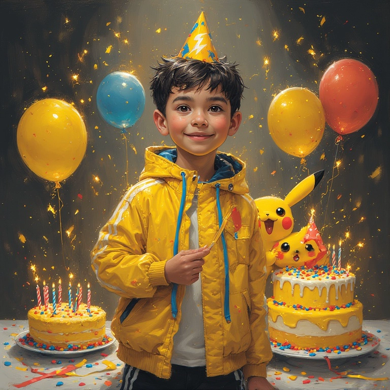 Transform Your Face into a Vibrant Pokémon Birthday Scene
