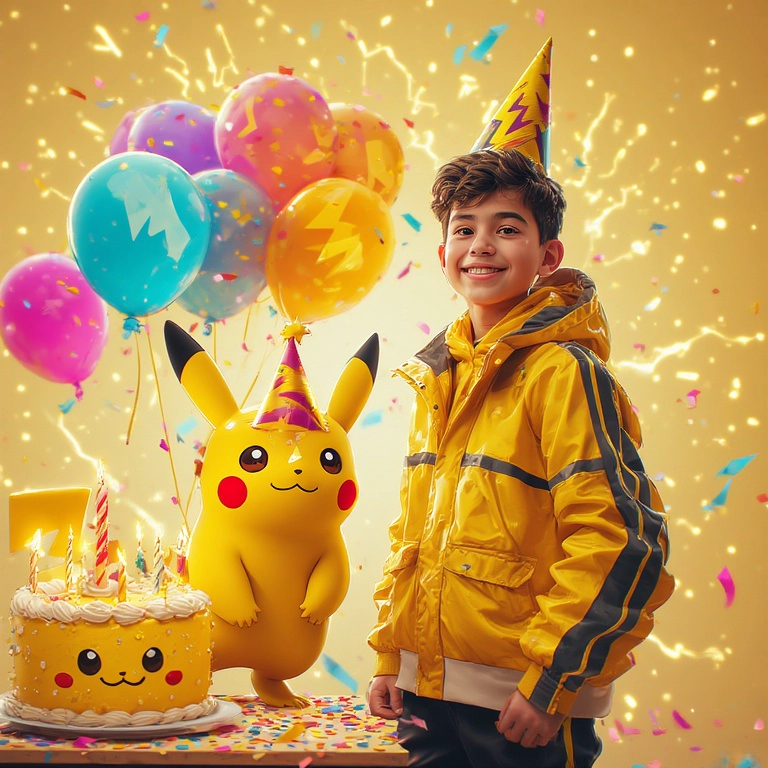 Transform Your Face into a Pokémon Party Adventure