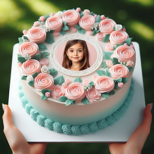 Create Charming Photos with Our Two-Toned Cake Frame