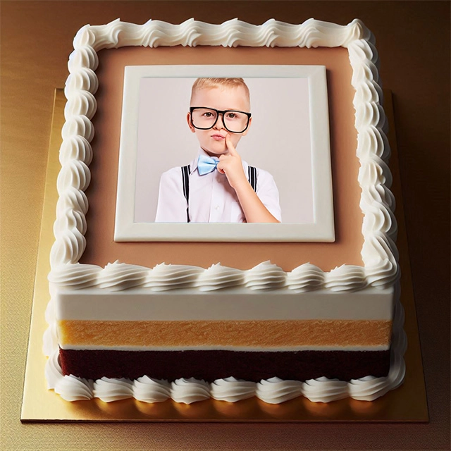 Personalize Your Photos with a Rectangular Cake Frame Template