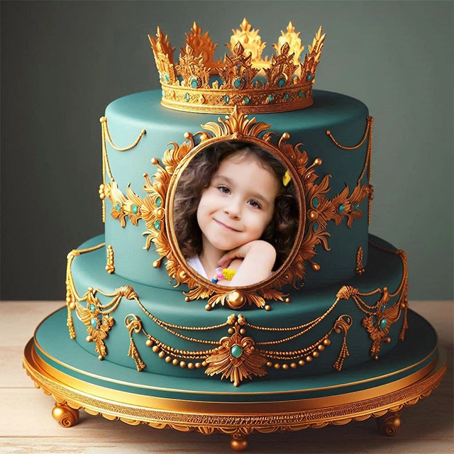 Create Regal Memories with Our Majestic Gold Frame Template