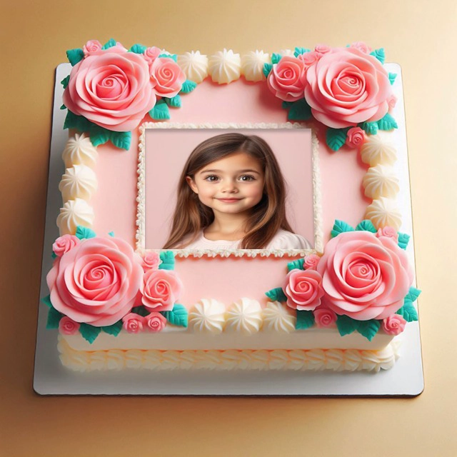 Personalize Your Photos with a Charming Cake-Themed Frame