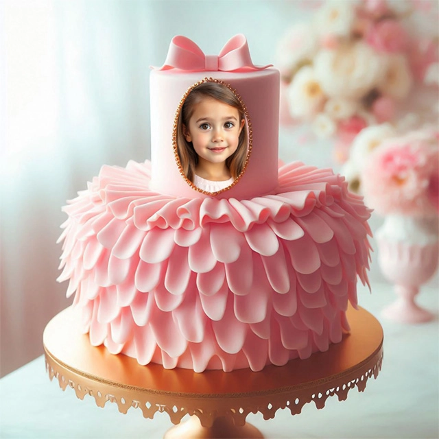 Sweeten Your Memories with a Pink Cake Photo Frame