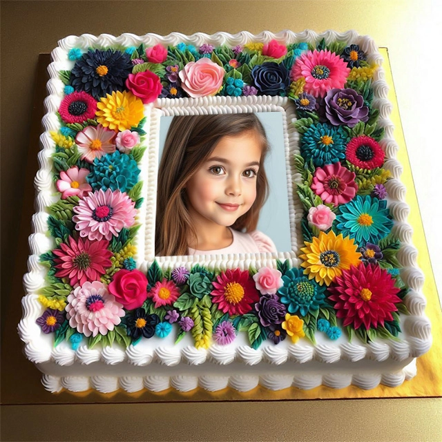 Celebrate Moments with a Buttercream Flower Frame