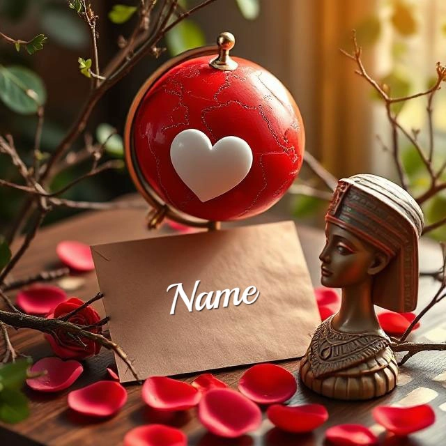 Personalize a Vintage Desk Scene with Your Name