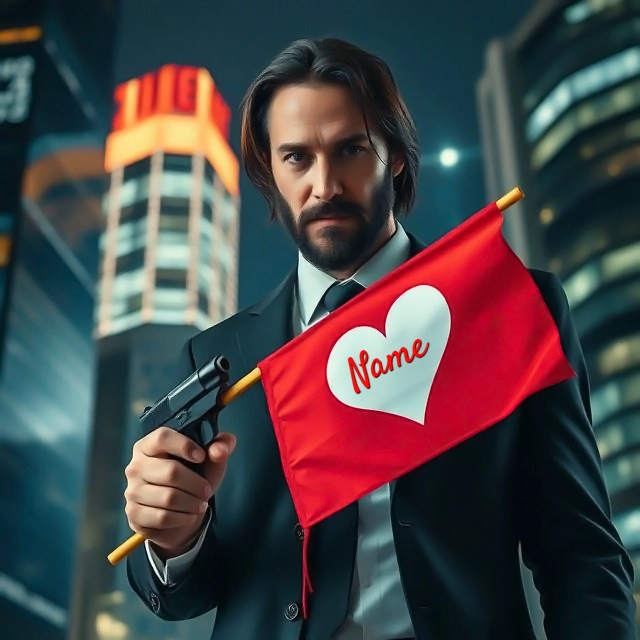 Personalize Action Star Portraits with Your Name and Support