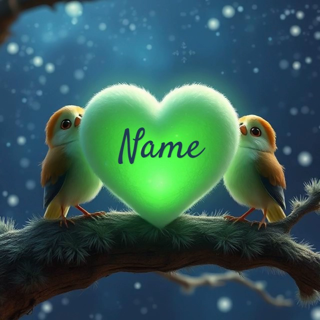 Personalize Images with Baby-Owls and Heart for Celebrations