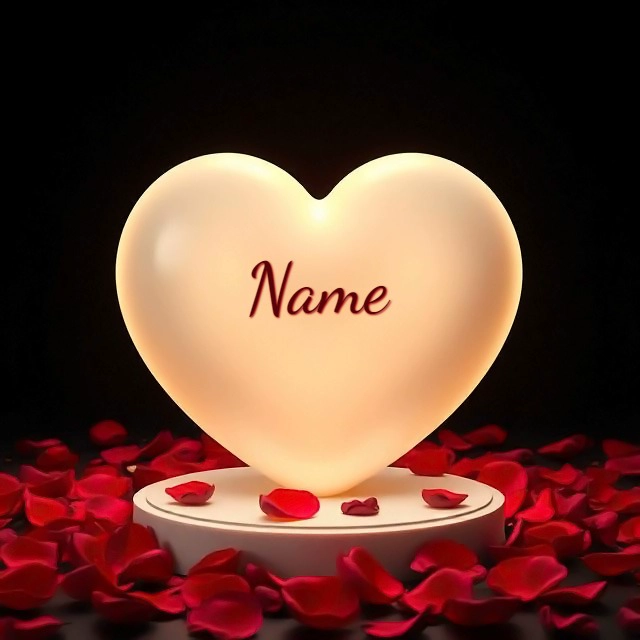 Personalize a Glowing Heart Image for Special Occasions