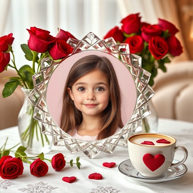 Transform Your Photos with a Stylish Crystal-Like Frame