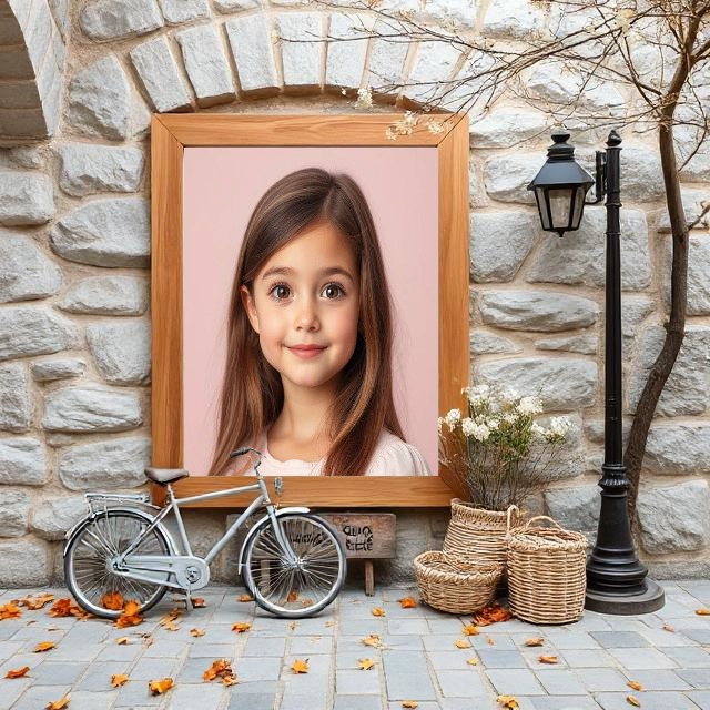 Customize Photos in a Rustic Frame with Vintage Elements