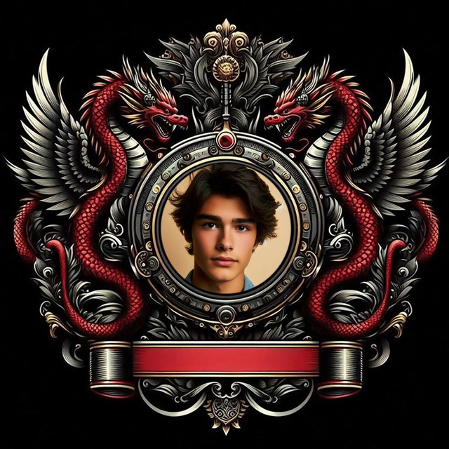 Create Striking Portraits with Gothic Dragon Frame Design