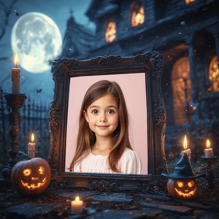 Transform Your Photos with a Haunted Mansion Frame