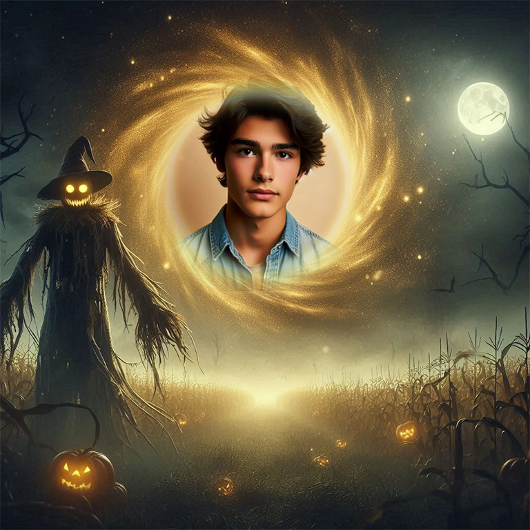 Immerse Your Photos in a Spooky Cornfield Adventure