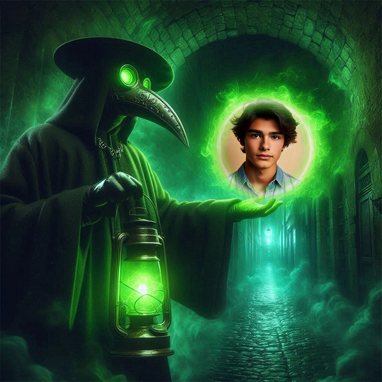 Step into Mystery with a Plague Doctor Photo Frame