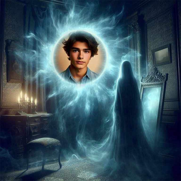 Transform Your Photos with a Mystical Ghostly Frame