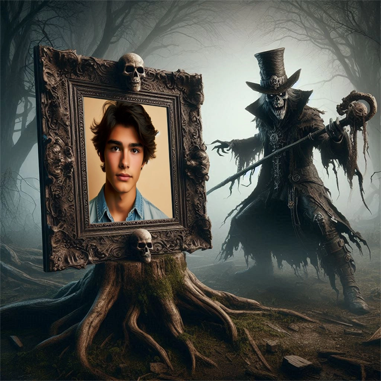 Enchant Your Photos with a Spooky Forest Frame