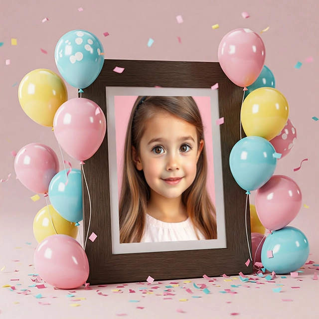 Transform Memories with a Charming Balloon-Themed Photo Frame