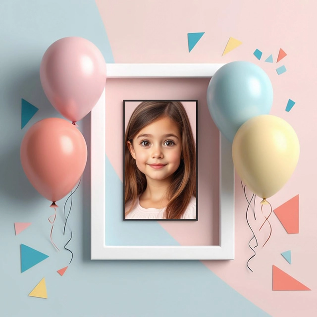 Transform Your Photos with a Playful Pastel Frame Experience