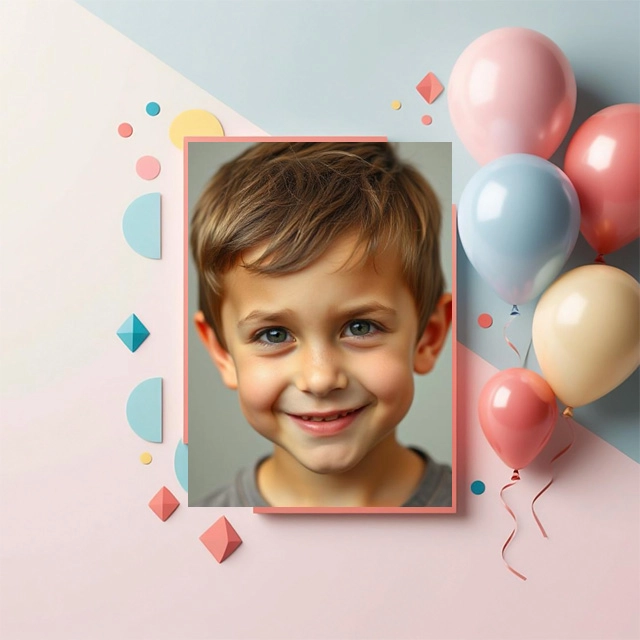 Transform Your Photos with a Modern Coral Frame Design