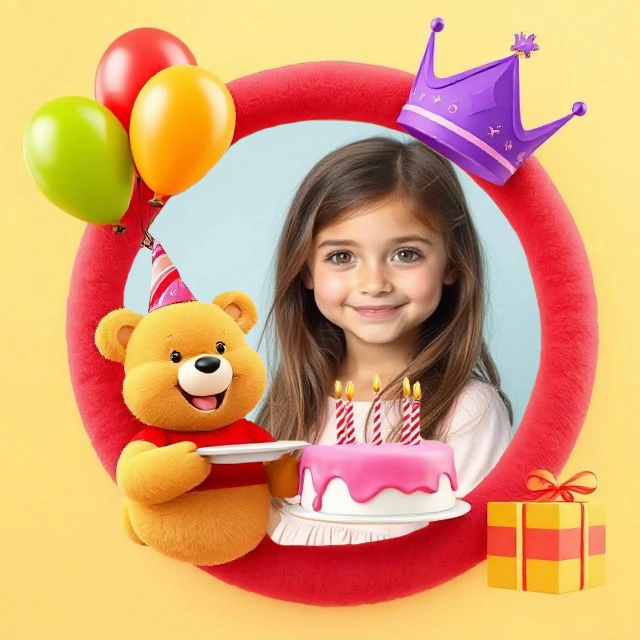 Transform Your Photos with a Whimsical Birthday Frame