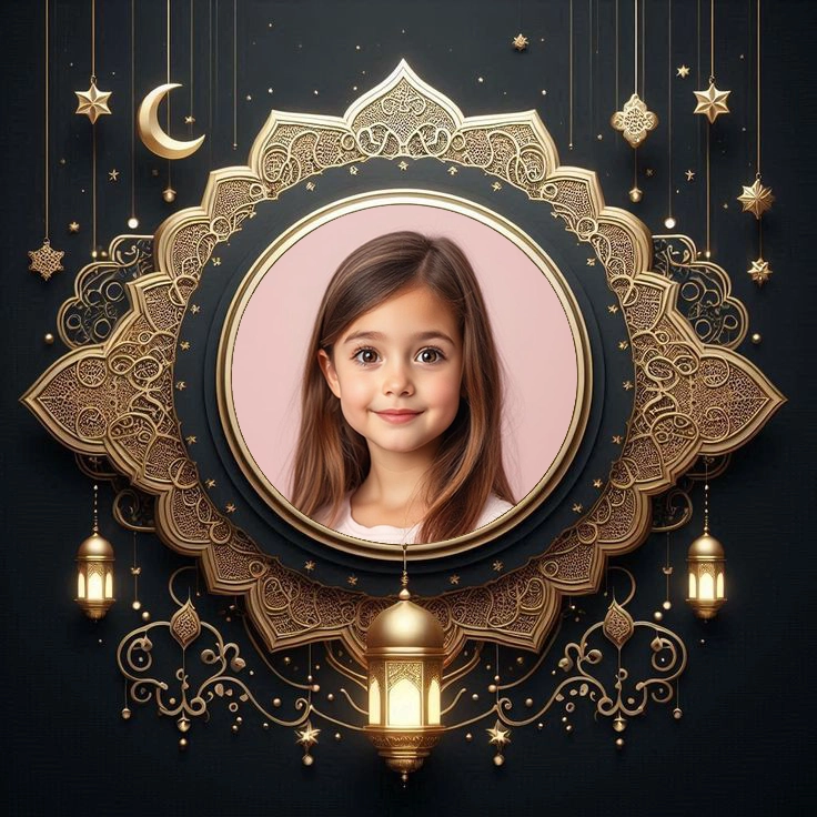 Elevate Your Photos with Luxurious Golden Arabesque Frames