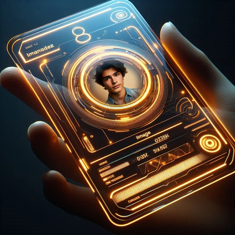 Add Your Photo to a Futuristic Frame with Glowing Circuits