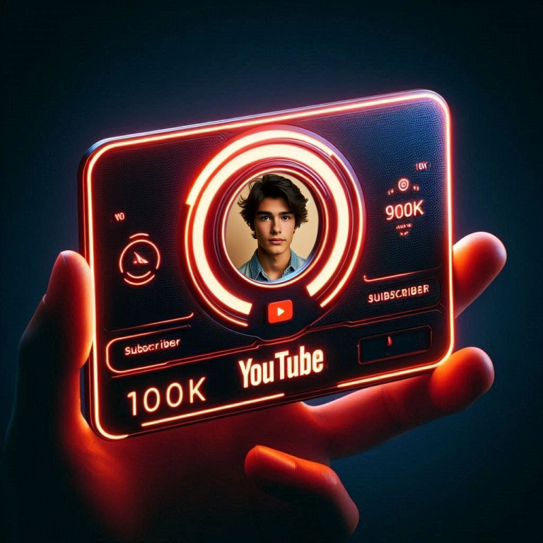 Customize Your Photos with a YouTube-Themed Frame Template