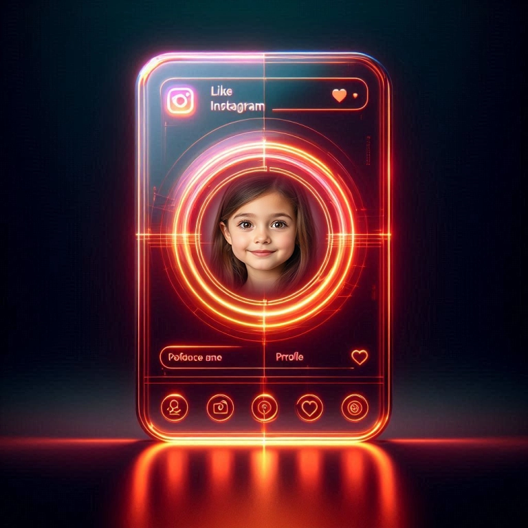 Transform Photos with a Red Instagram-Themed Frame Template