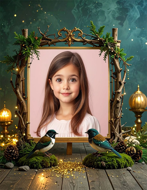 Enchant Your Photos with a Magical Forest Frame