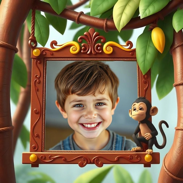 Transform Your Photo into a Jungle Adventure Frame