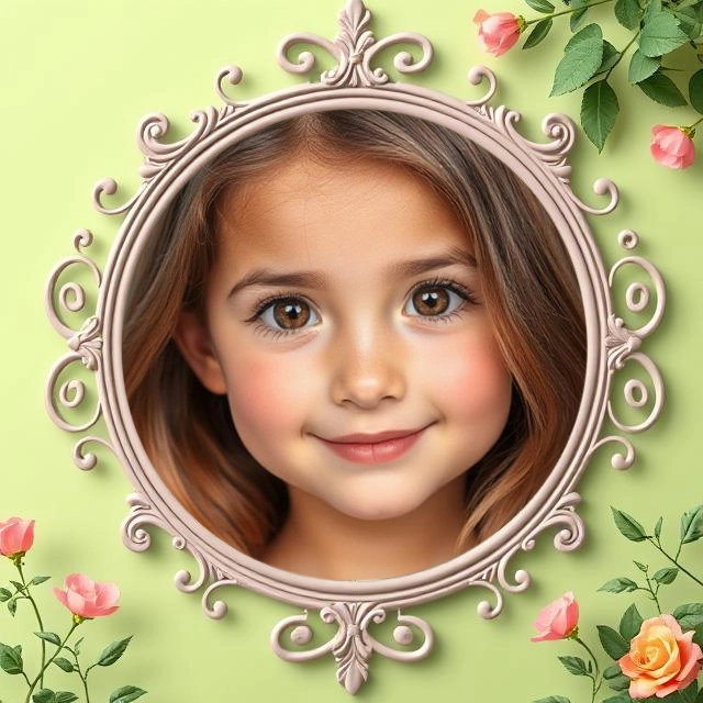 Transform Your Photos with a Romantic Floral Mirror Frame