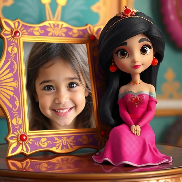 Capture Magic with a Regal Purple and Gold Photo Frame