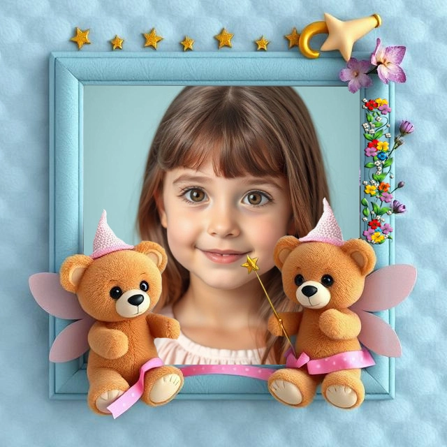 Enchant Your Photos with Our Magical Fairy Teddy Frame