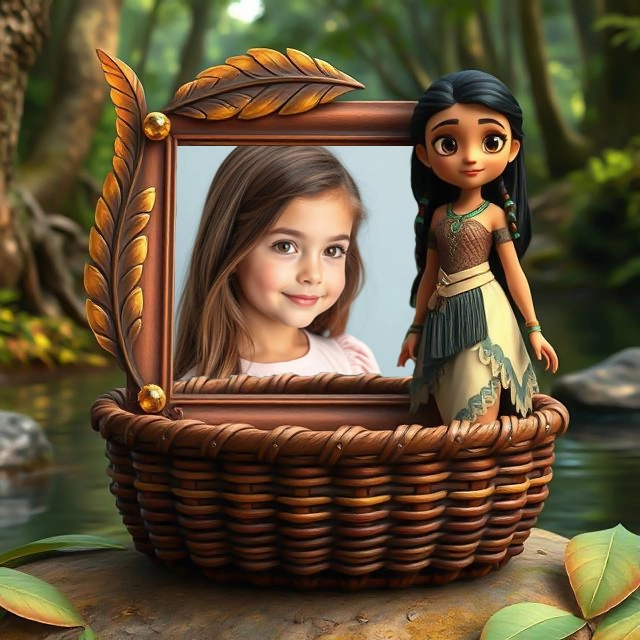 Enchant Your Photos with a Woodland Princess Frame