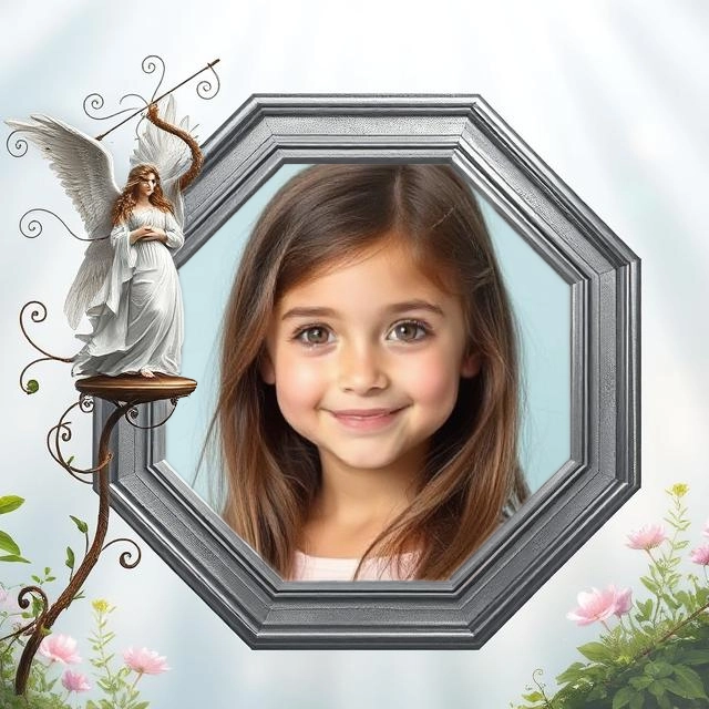 Capture Memories in a Stunning Silver Angel Frame