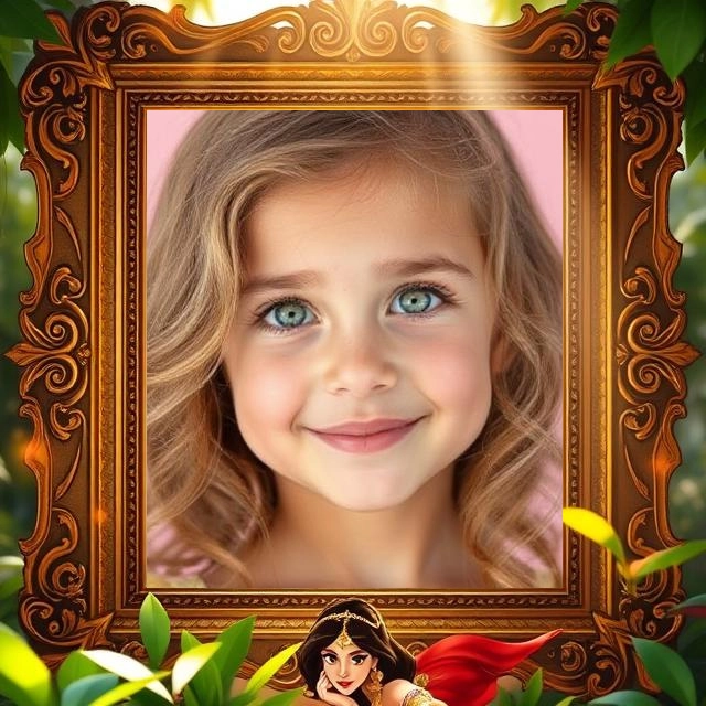 Transform Memories with an Enchanting Arabian Princess Frame