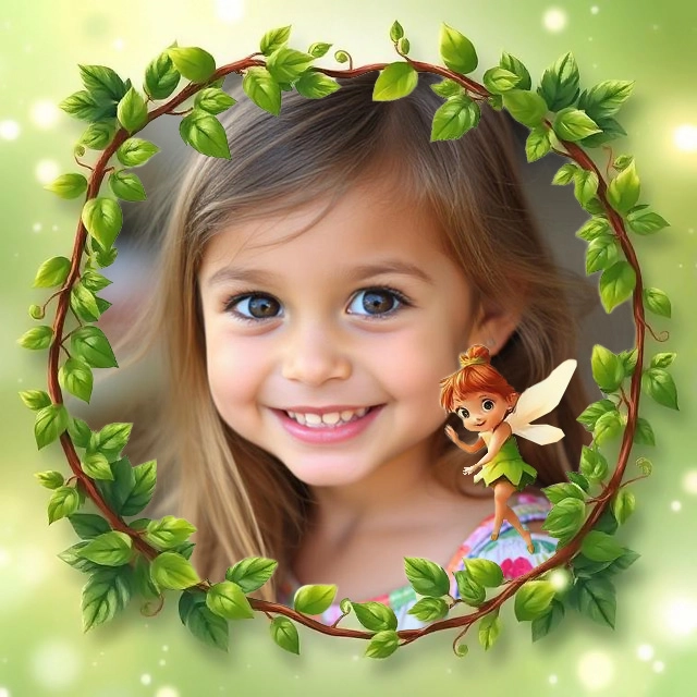 Transform Your Photos with a Whimsical Fairy Vine Frame