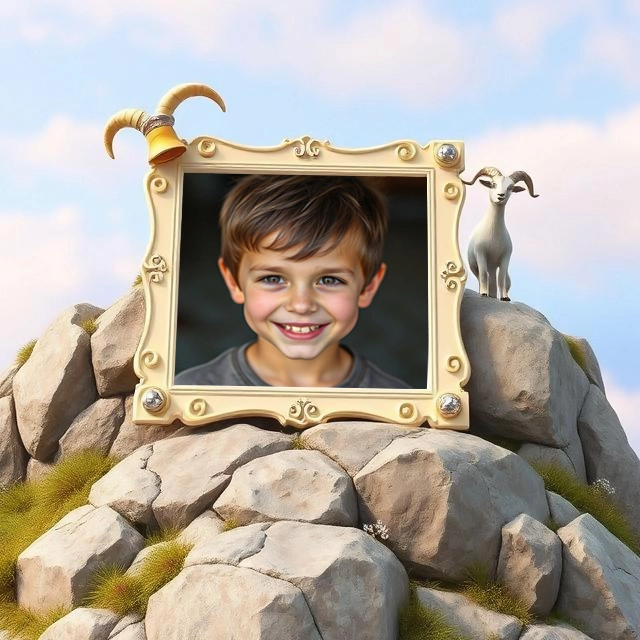 Transform Your Photos with a Majestic Mountain Frame