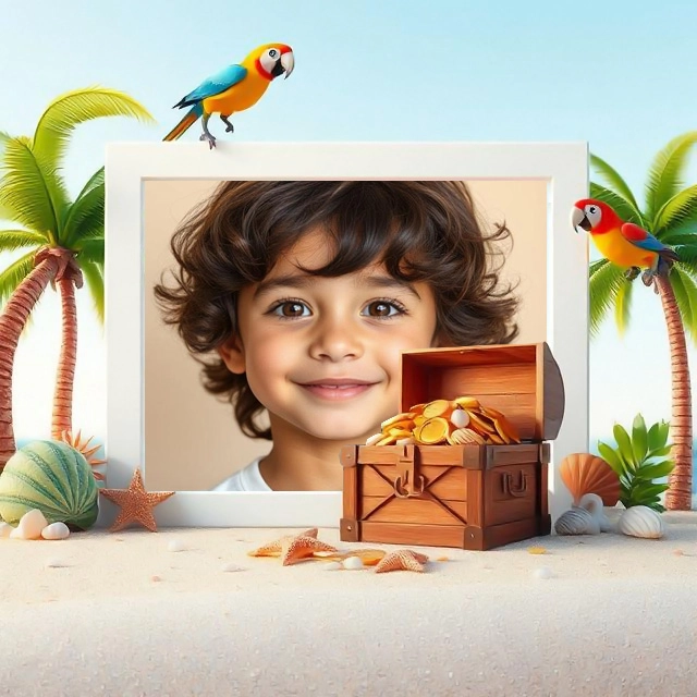 Capture Tropical Adventures with Our Unique Beach Frame