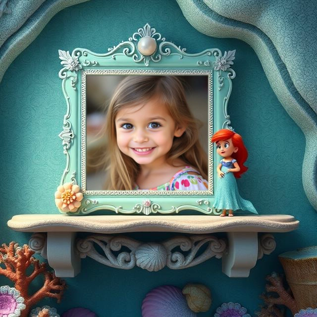 Customize Your Photos with a Turquoise Baroque Frame