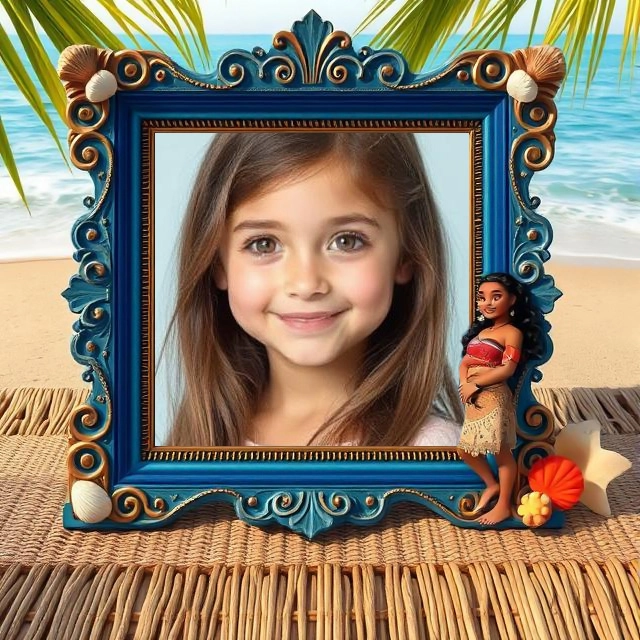 Capture Adventure with Our Tropical Moana Photo Frame