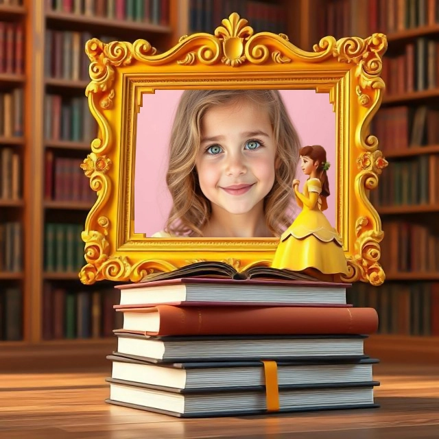 Transform Your Photos with a Fairytale Charm in a Library Setting